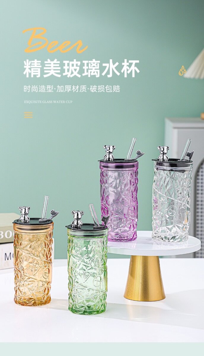 Diamond glass cup