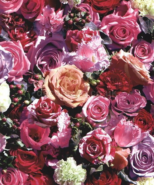 Papier peint floral moderne