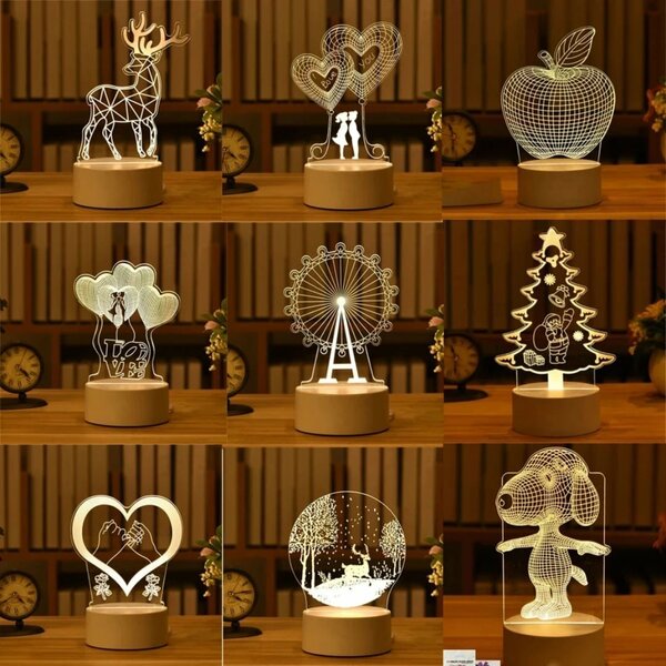 Lampe 3D LED Décorative