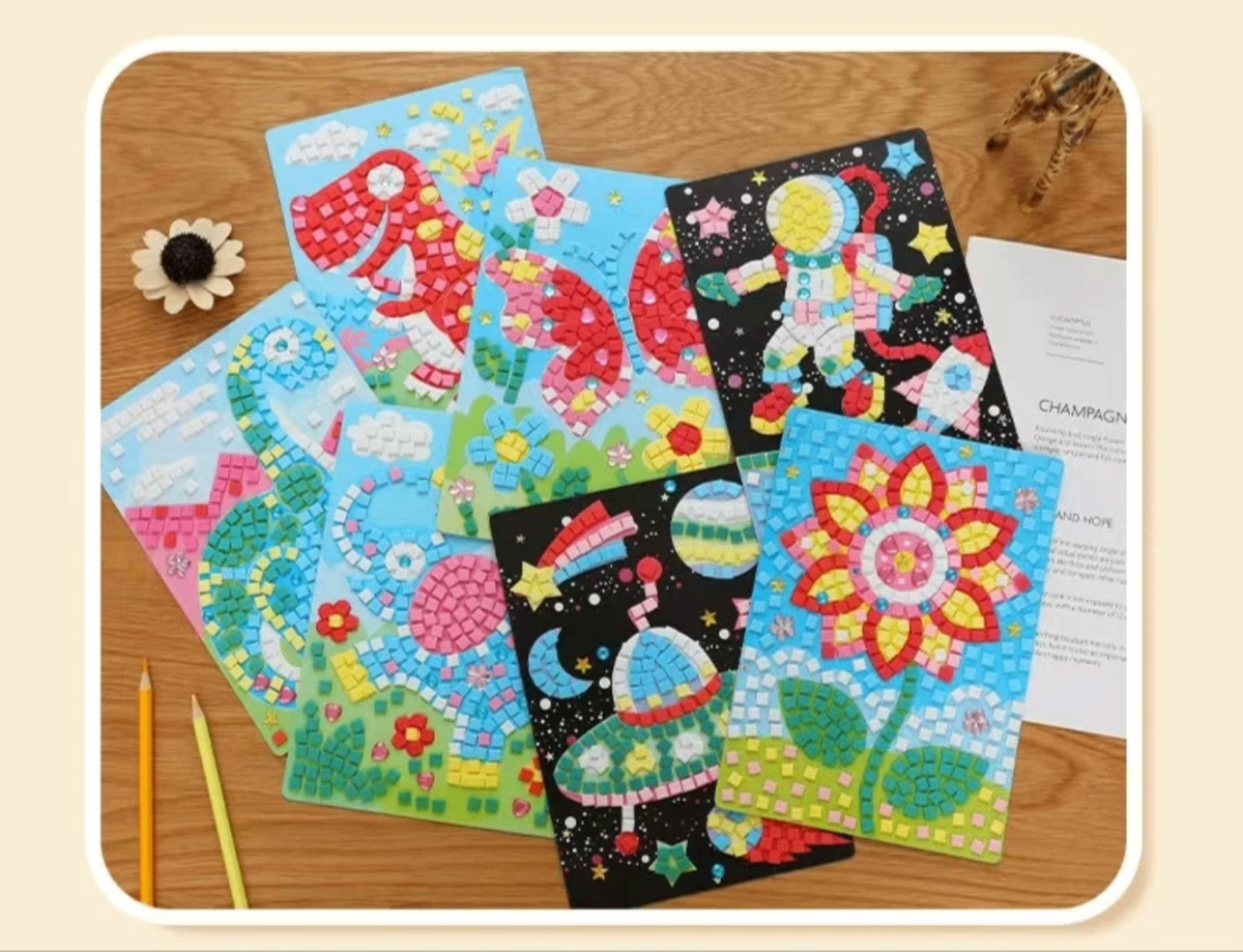 Mosaïque Enfants DIY Colorée