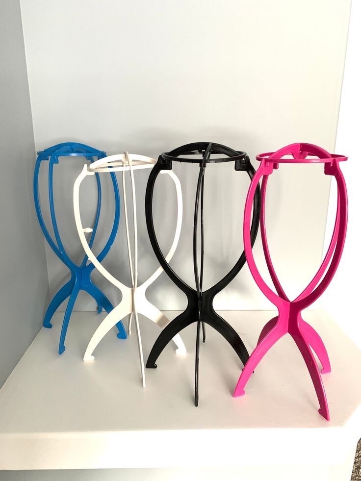 Plastic wig stands