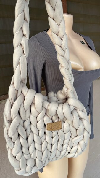 Crochet tote bag