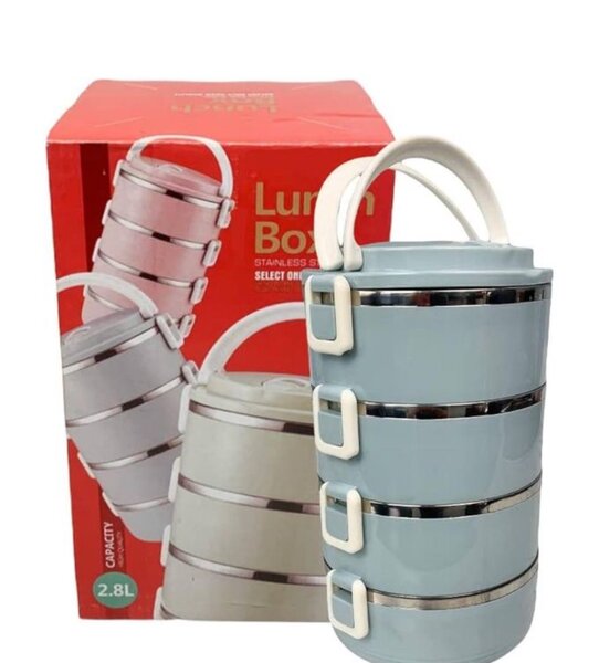 Lunch Box Food Bento Box Stainless Steel Container (4 Layer)