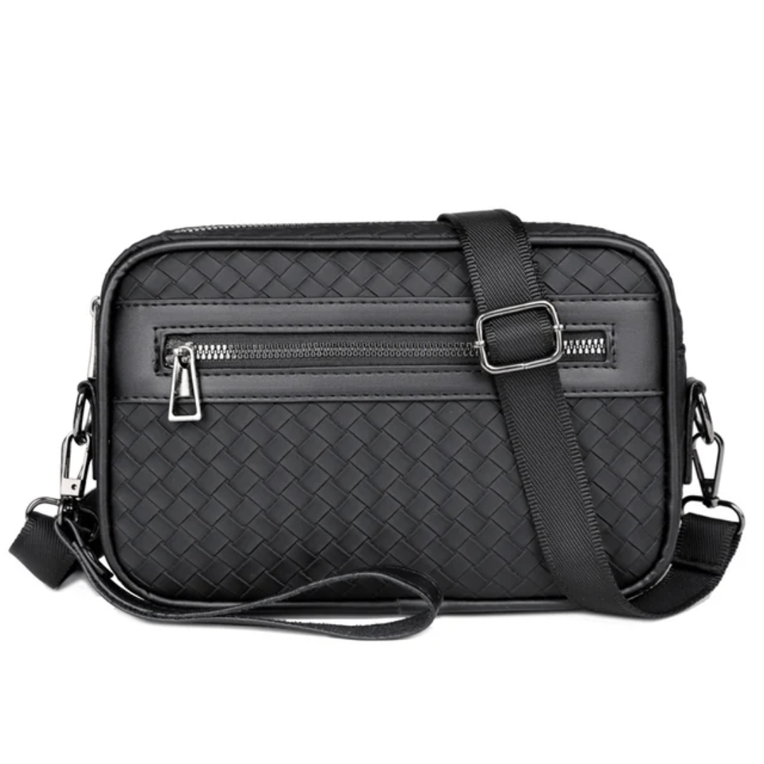 Sac bandoulière tissé élégant