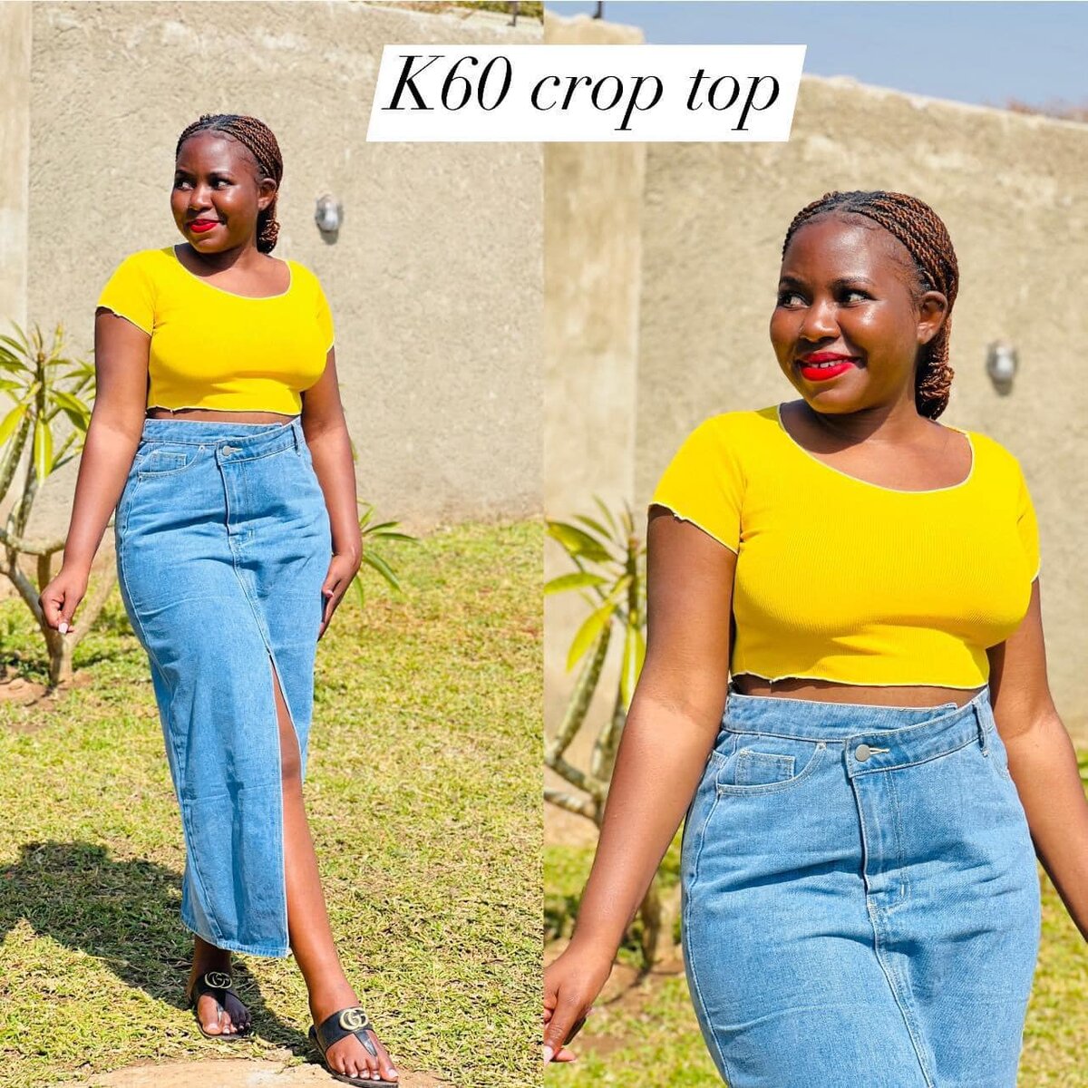 CROP TOP yellow