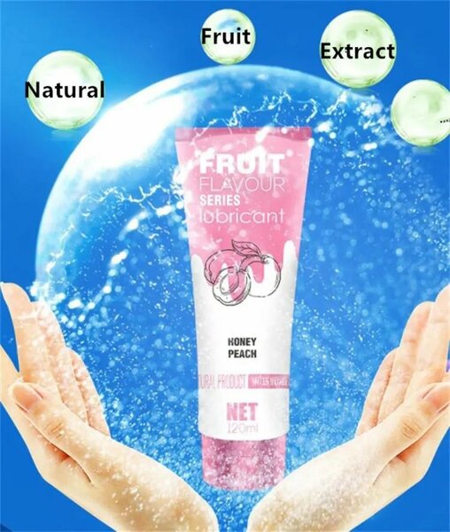 Lubrifiant a eau fruité comestible