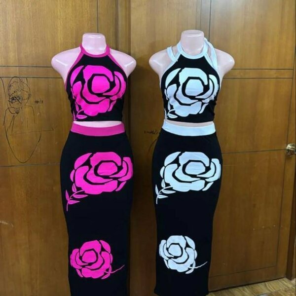 Robe Ajustée à Motif Floral