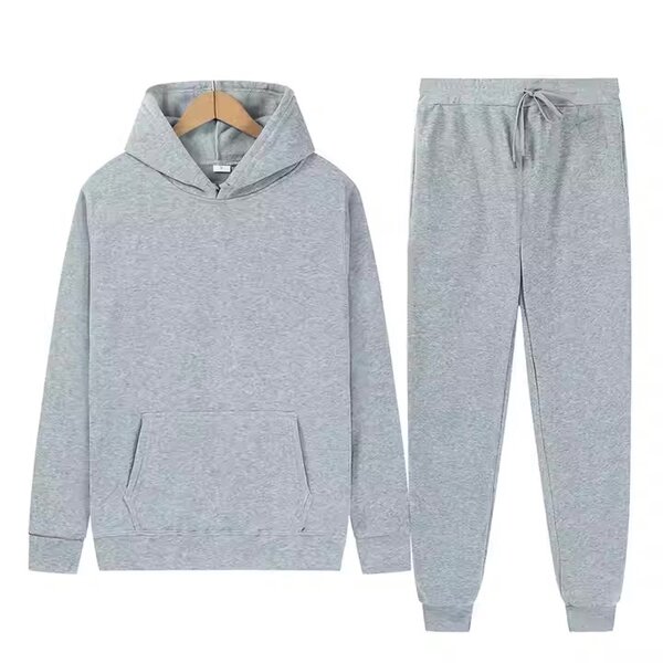 Men's Sports Suit Solid Color Light Board Fleece Warm Autumn
