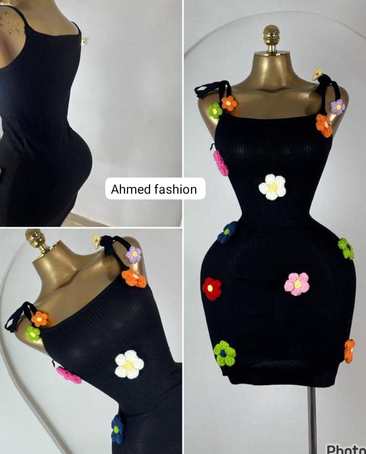 Robe élégante perlée