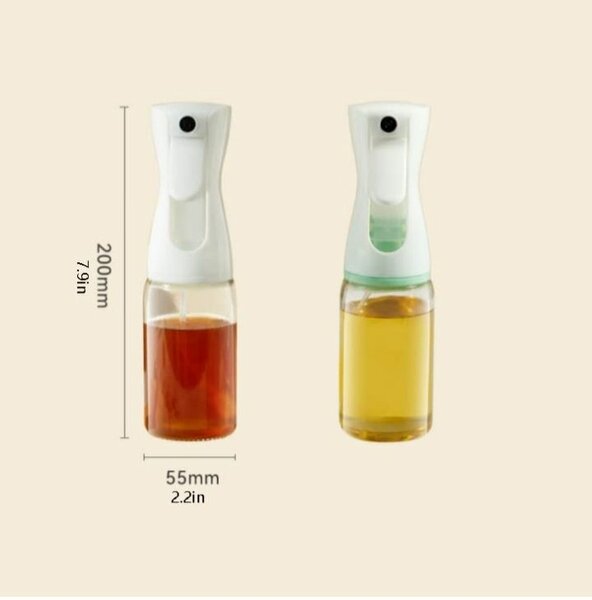 Spray bouteille en verre transparent