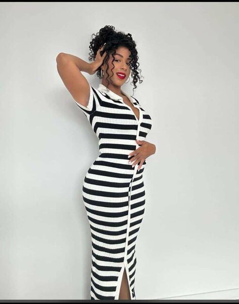 Robe rayée élégante