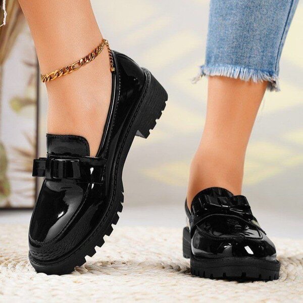 Mocassins épais élégants femme