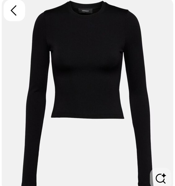Top manches longues femme noir
