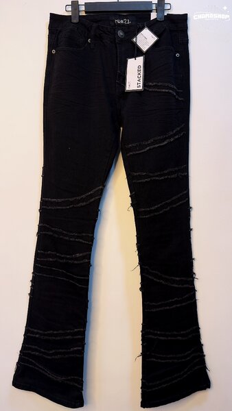 Pantalon noir à chaînes homme
