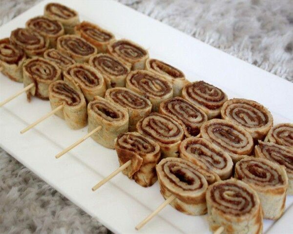 Sushi crêpes sucrées