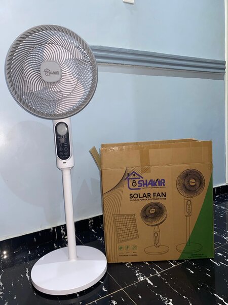 Solar standing fan