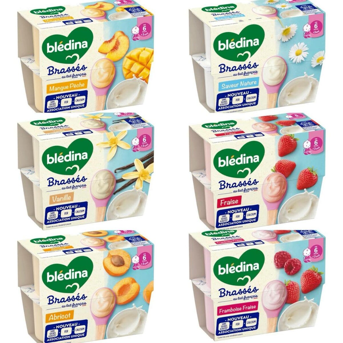 Desserts brassés Blédina Bébé