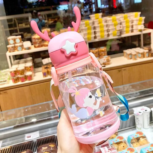 Gourde Enfant Mignonne avec Paille