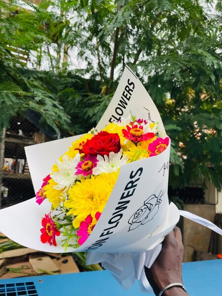 Bouquet de fleurs vives