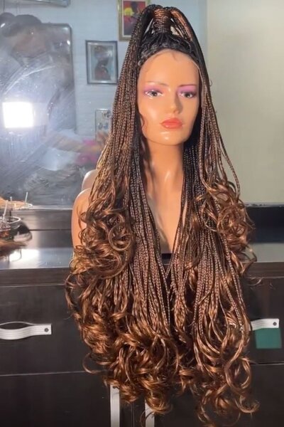 French curl braids