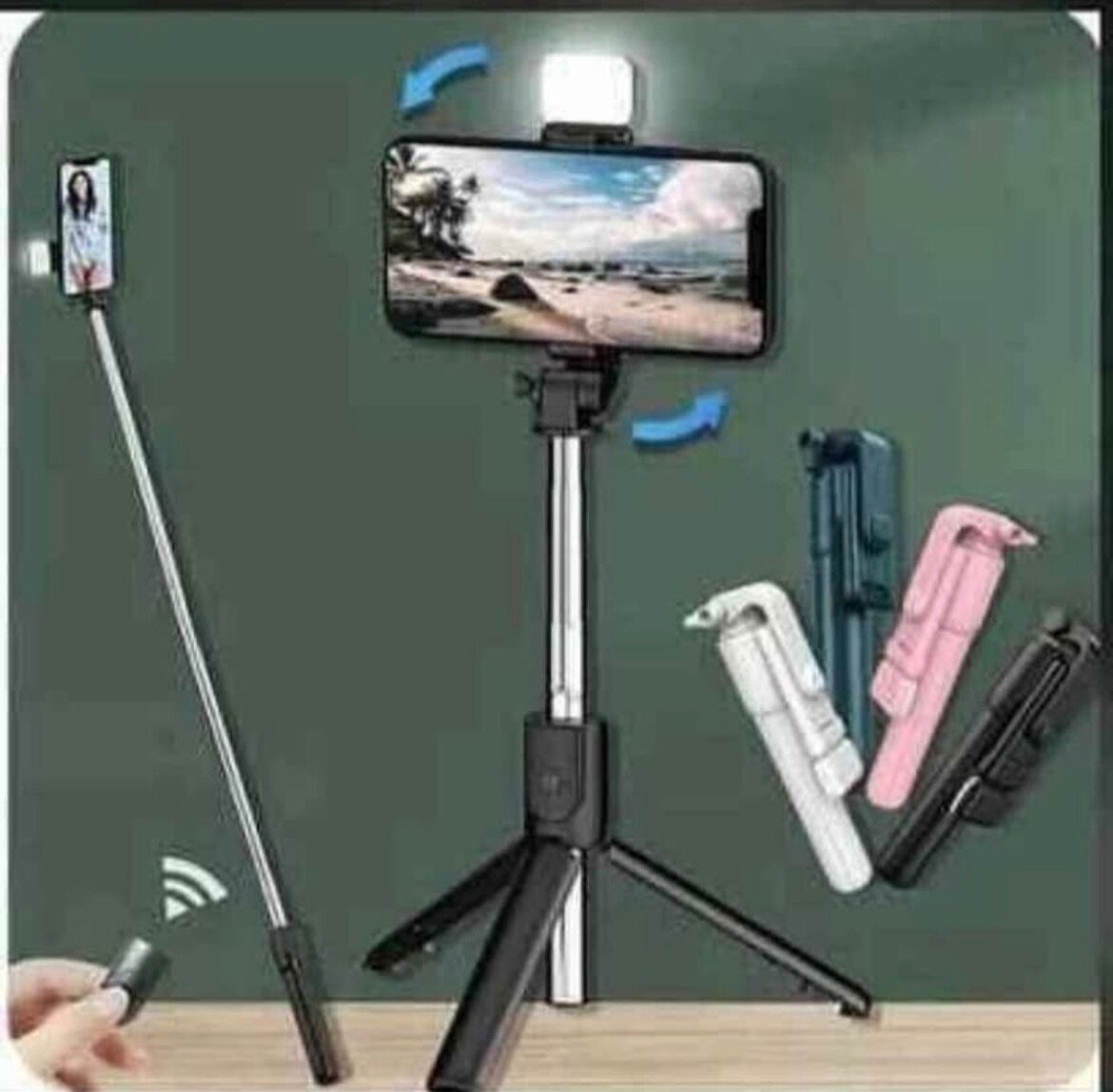 Mini trépied canne à selfie
