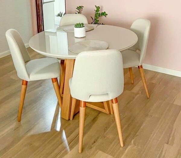Ensemble table ronde moderne