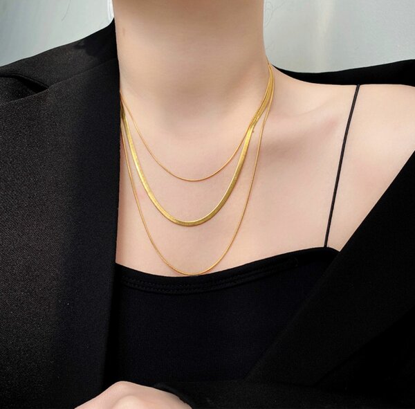 Three in one layer necklace
