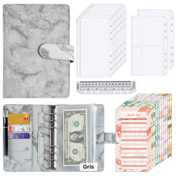 Budget planner en similicuir