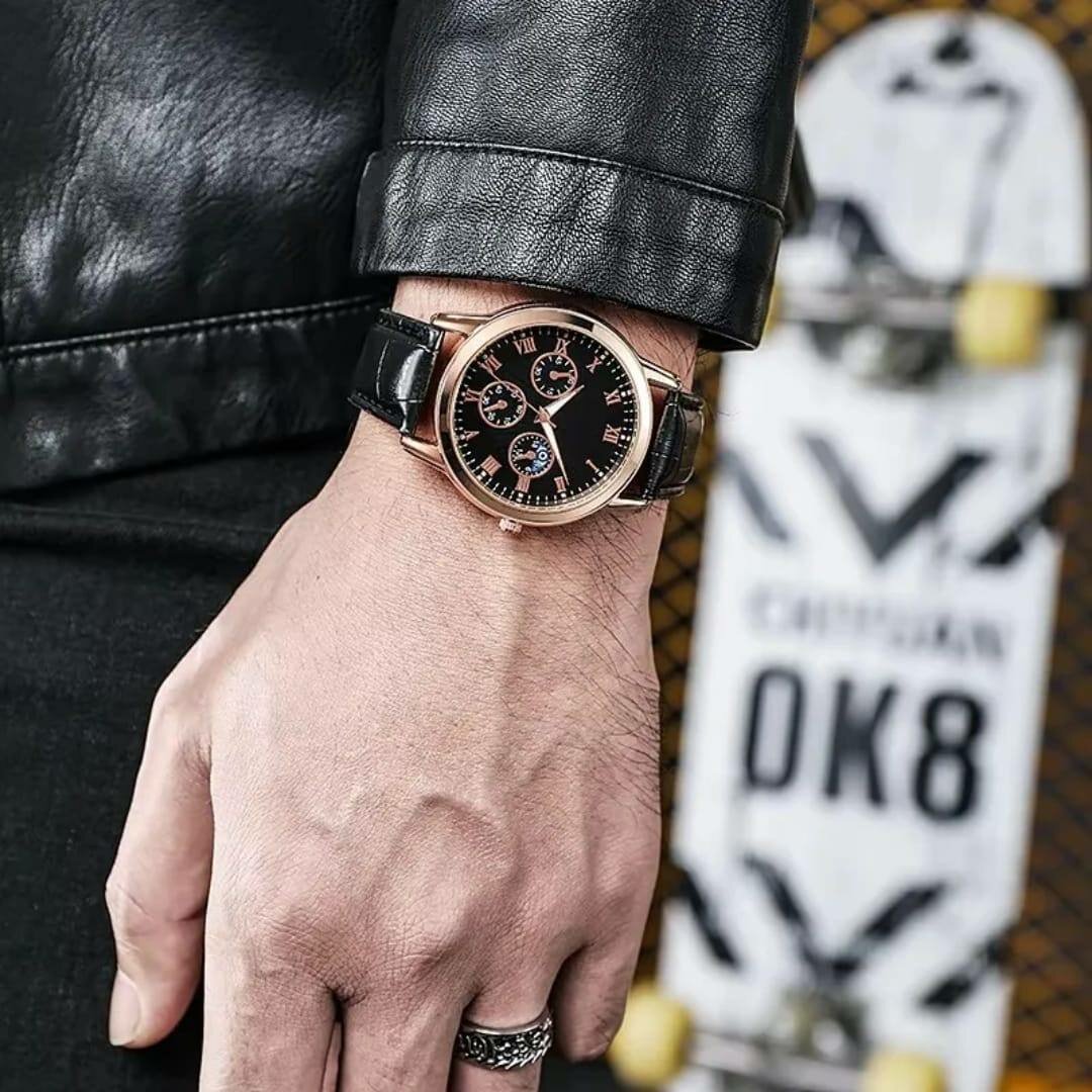 Montre en cuir