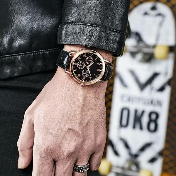 Montre en cuir