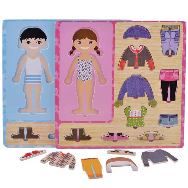 Ensemble Wooden Dress-Up Puzzle