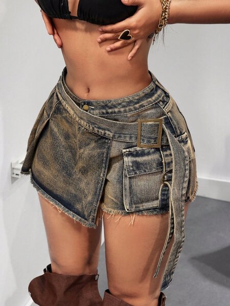 Denim skirt