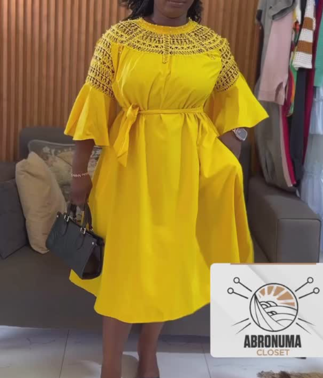 Dress yellow
