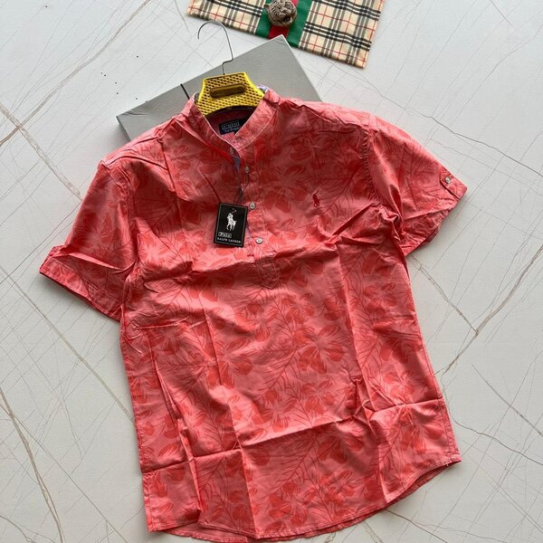 Linen design men's shirt