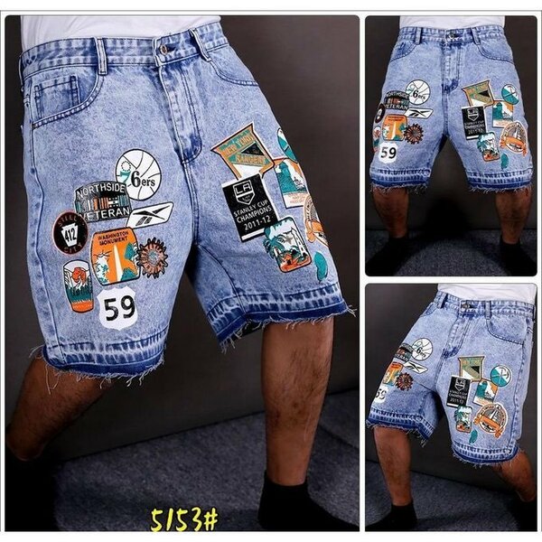 Culotte en jean imprimer