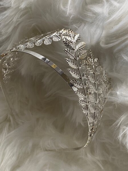 Silver headband