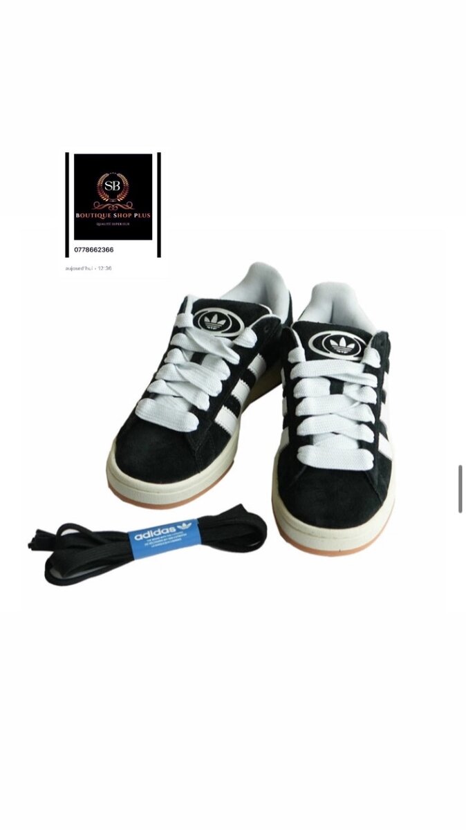 Basket adidas campus authentique avec sa boîte