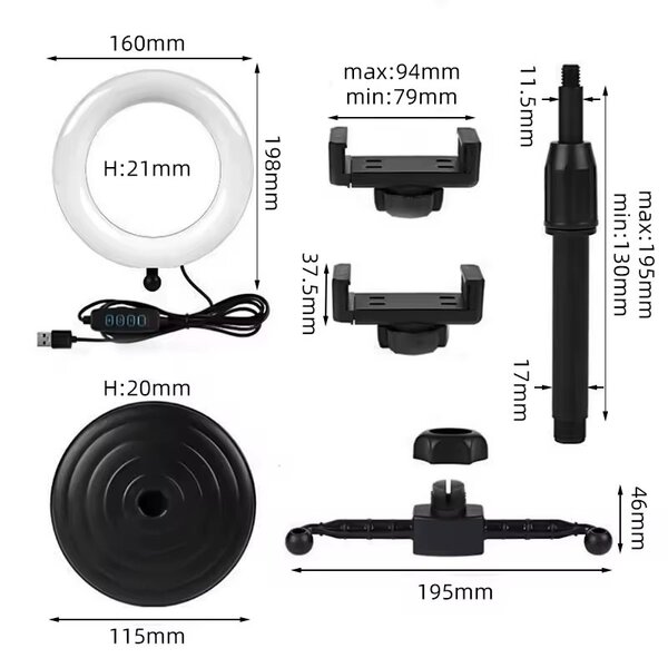 Led fill ring light
