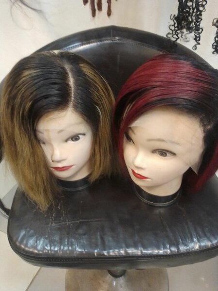 Short female wig
