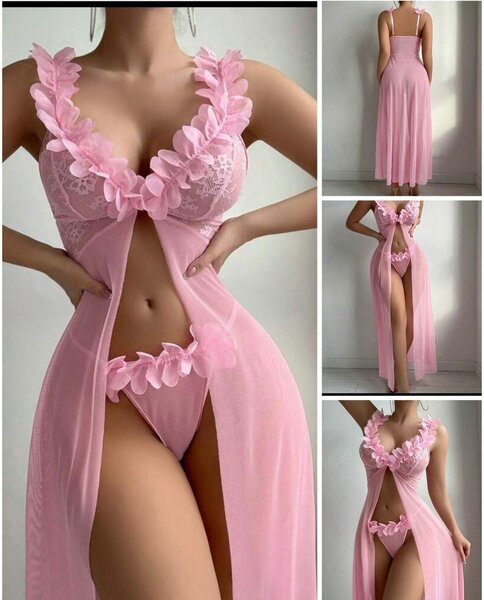 Robe nuisette en dentelle sexy