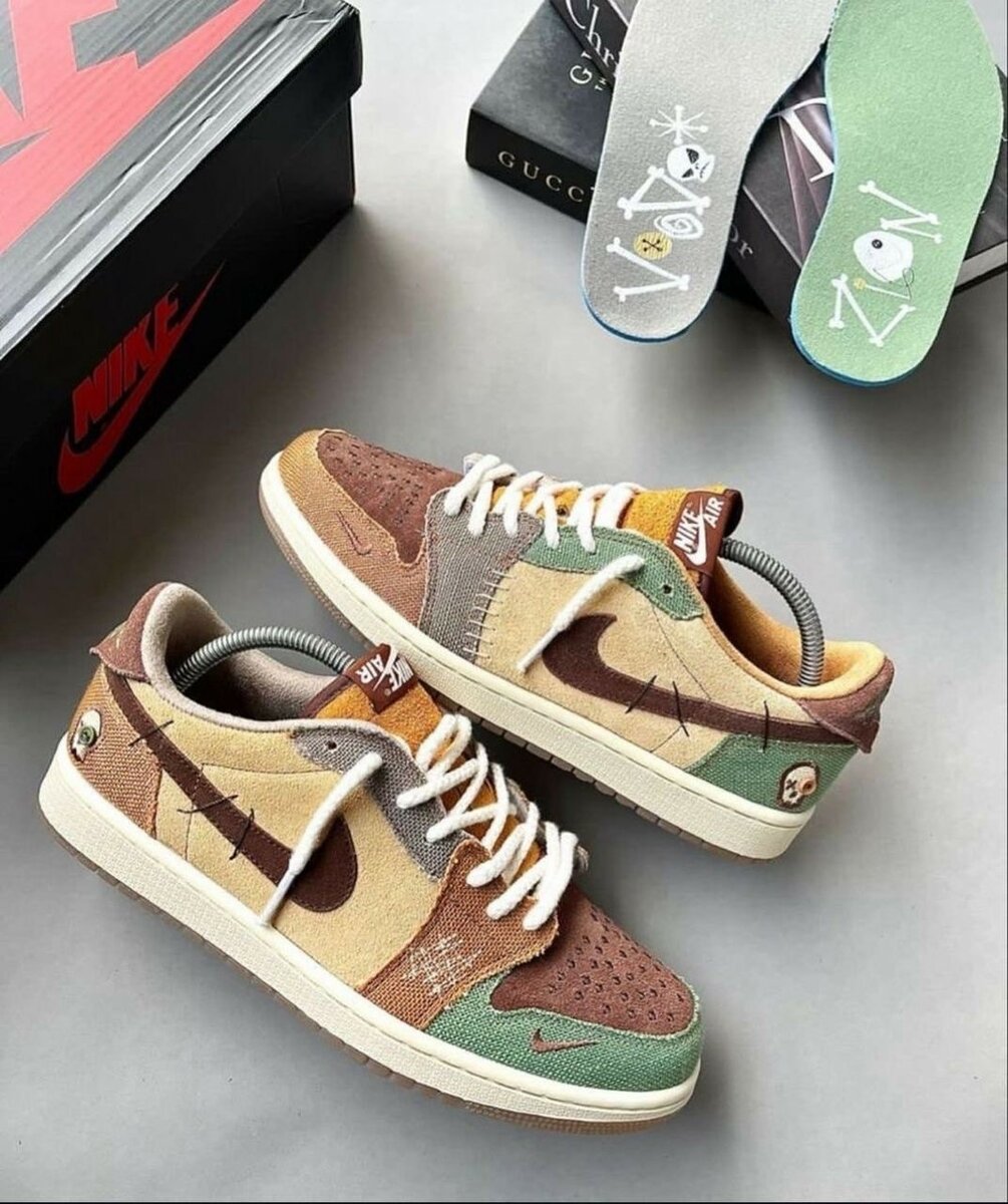 Baskets basses multicolores homme