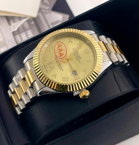 Montre Bracelet Bicolore Élégante