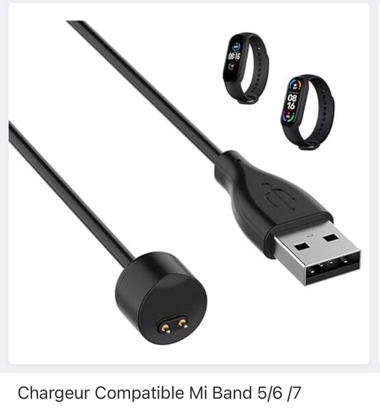 Chargeur USB pour Mi Band