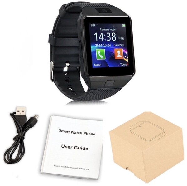 Phone Watch DZ09 uses SIM card Black