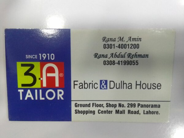 3 A tailors