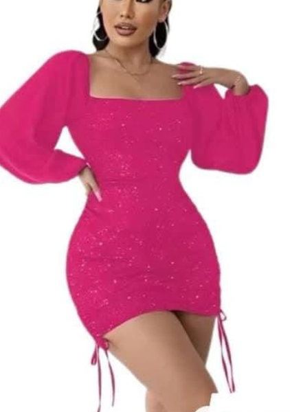 Dress tight purple