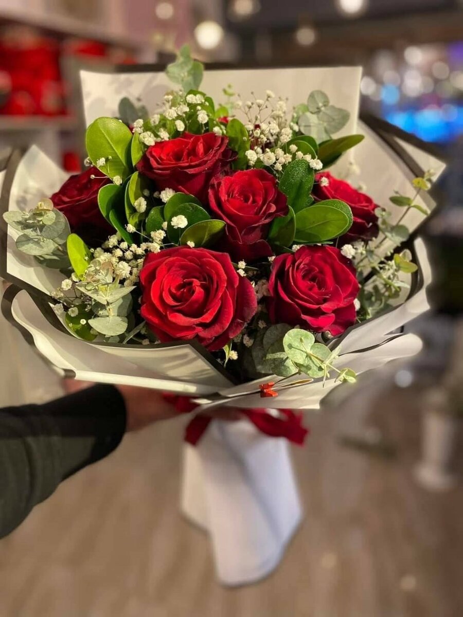 Bouquet de roses rouges