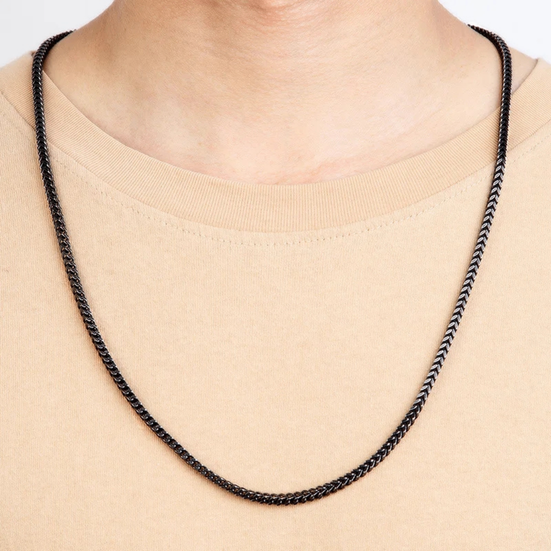 Oxidized Stainless Steel Cuban Link Chain