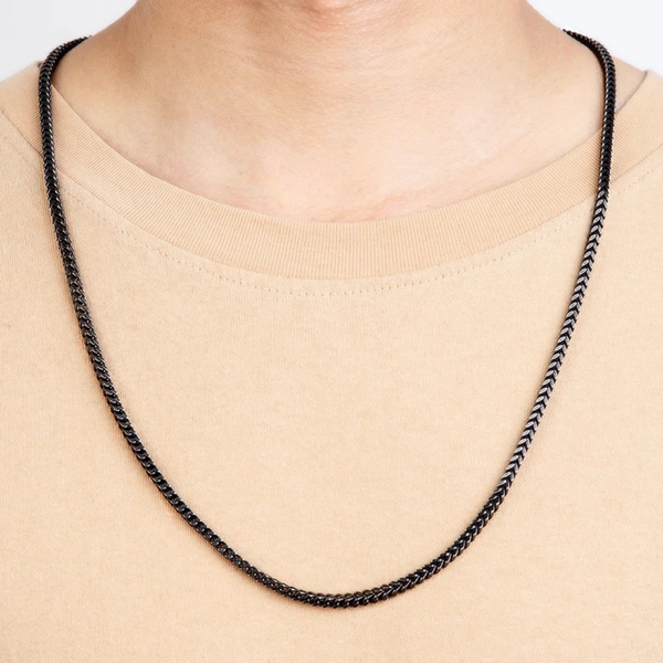 Oxidized Stainless Steel Cuban Link Chain