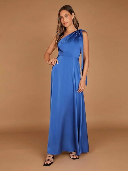 Denim long dress